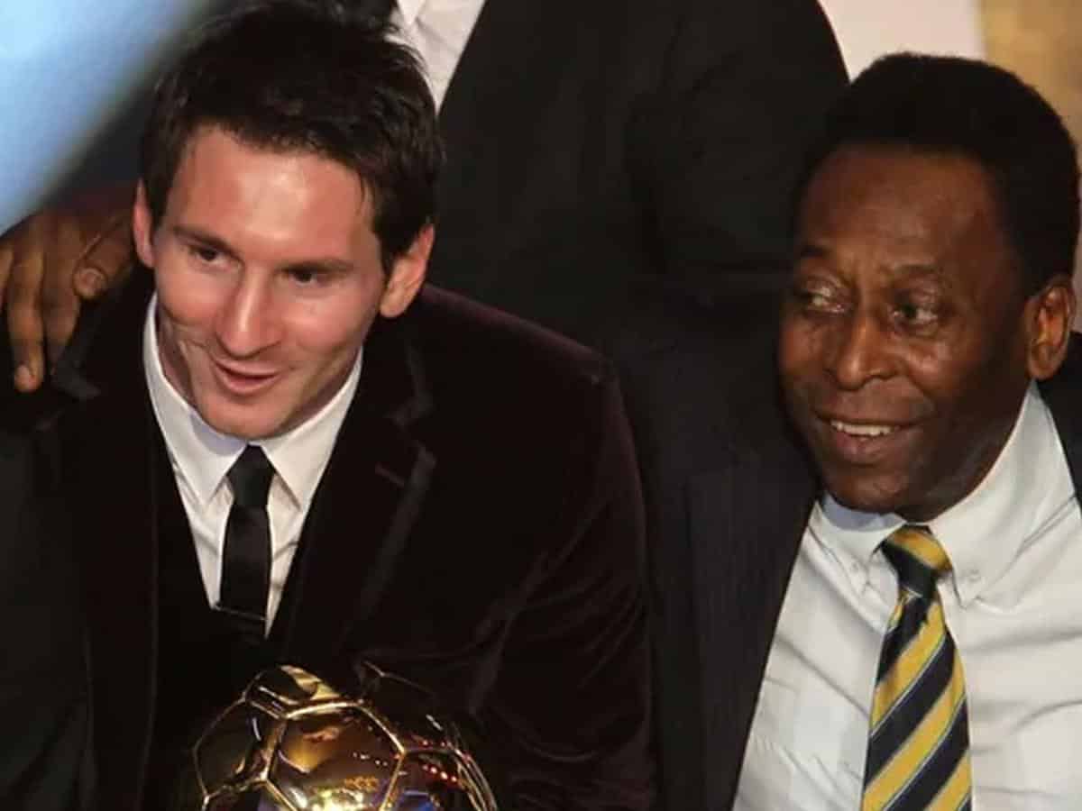 Lionel Messi junto a Pelé | Foto: Cortesía