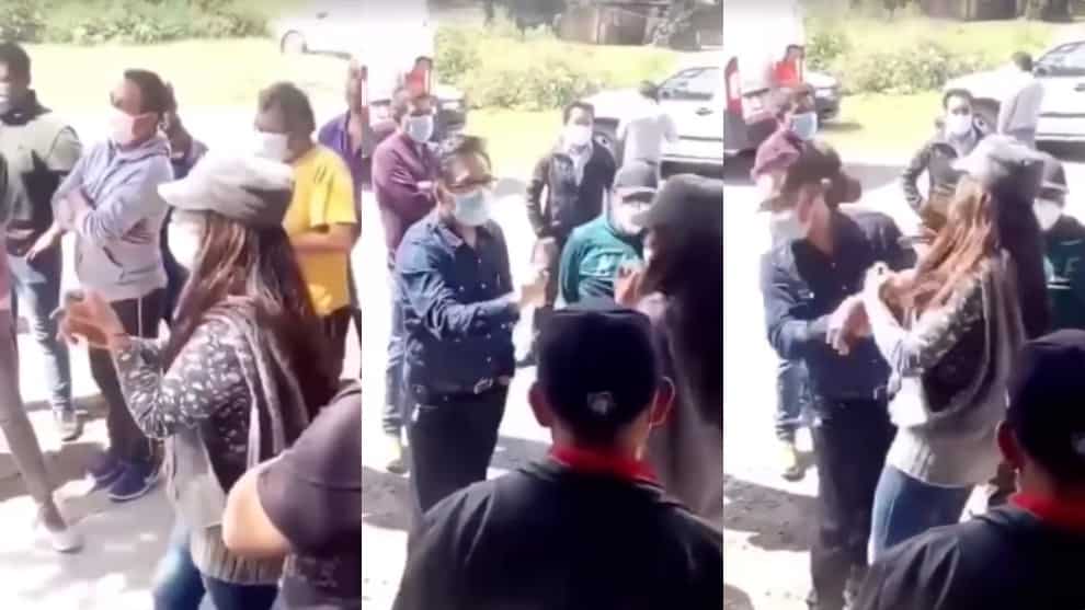 Mujer 'cacheteó' a político por no cumplir lo que prometió en campaña