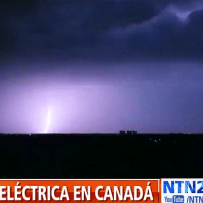 Intensa tormenta eléctrica estremece la ciudad de Edmonton, Canadá