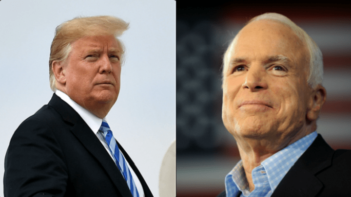 Donald Trump y John McCain