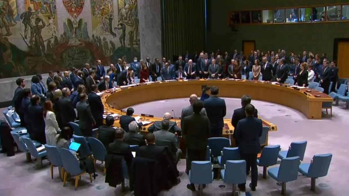 Consejo de seguridad de la ONU hizo un minuto de silencio por el aniversario de la guerra en Ucrania