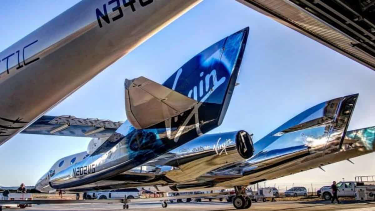 Naves de Virgin para viajar al espacio. Foto: Virgin