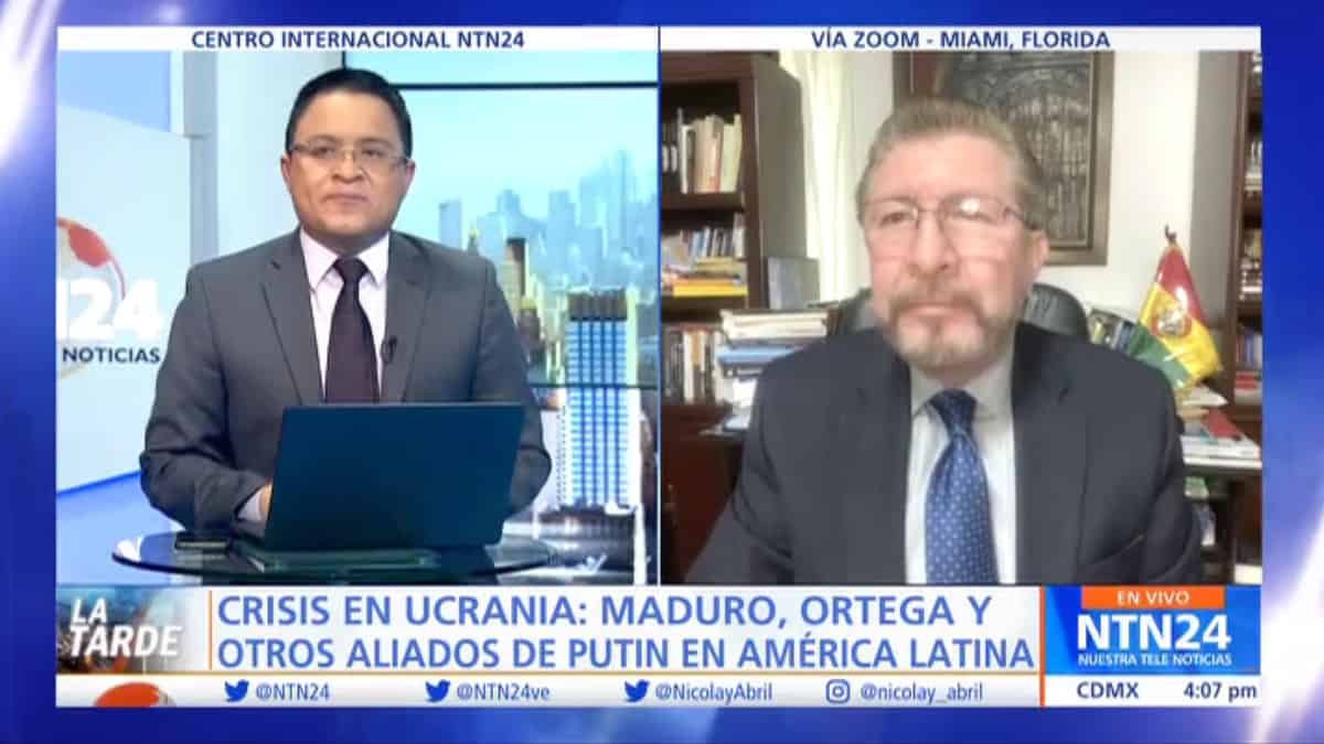 “Putin está repitiendo su metodología de agresión y anexión”: Carlos Sanchez Berzaín