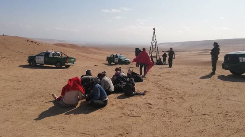 Fueron rescatados 23 migrantes venezolanos en el desierto de Arica, Chile