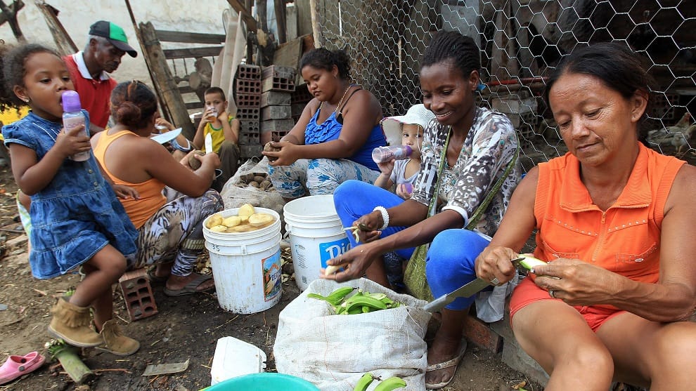 venezolanos en campamento/ Foto: EFE/ Referencia