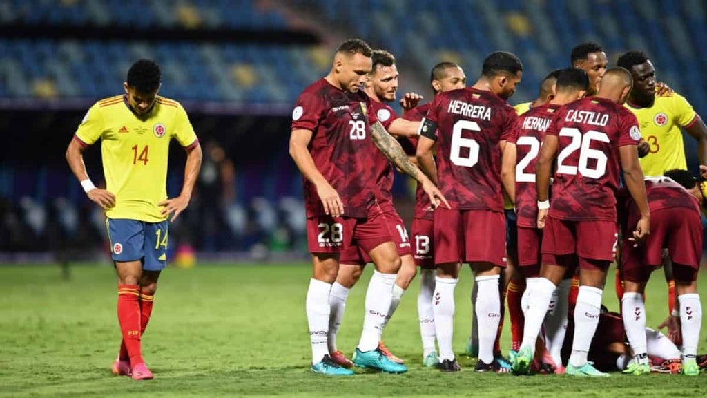 Colombia y Venezuela empataron en la Copa América. Foto: AFP