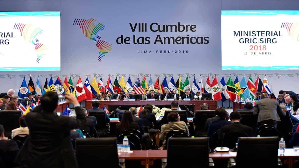 VIII Cumbre de las Américas que se celebró en Lima, Perú (2018)
