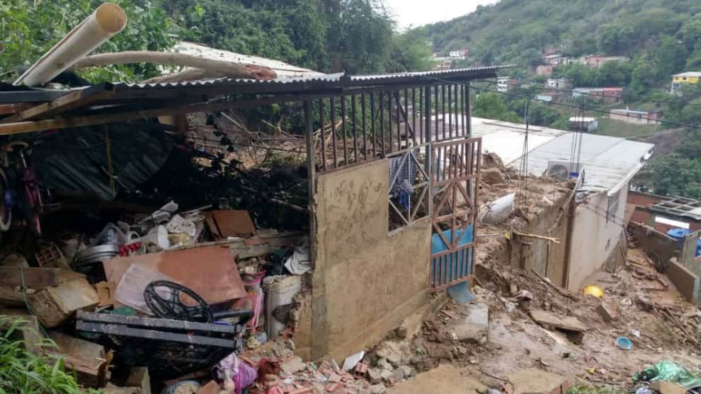 Vargas afectado por lluvias