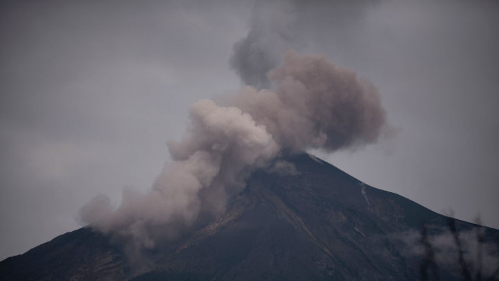 Volcán de Fuego en Guatemala
