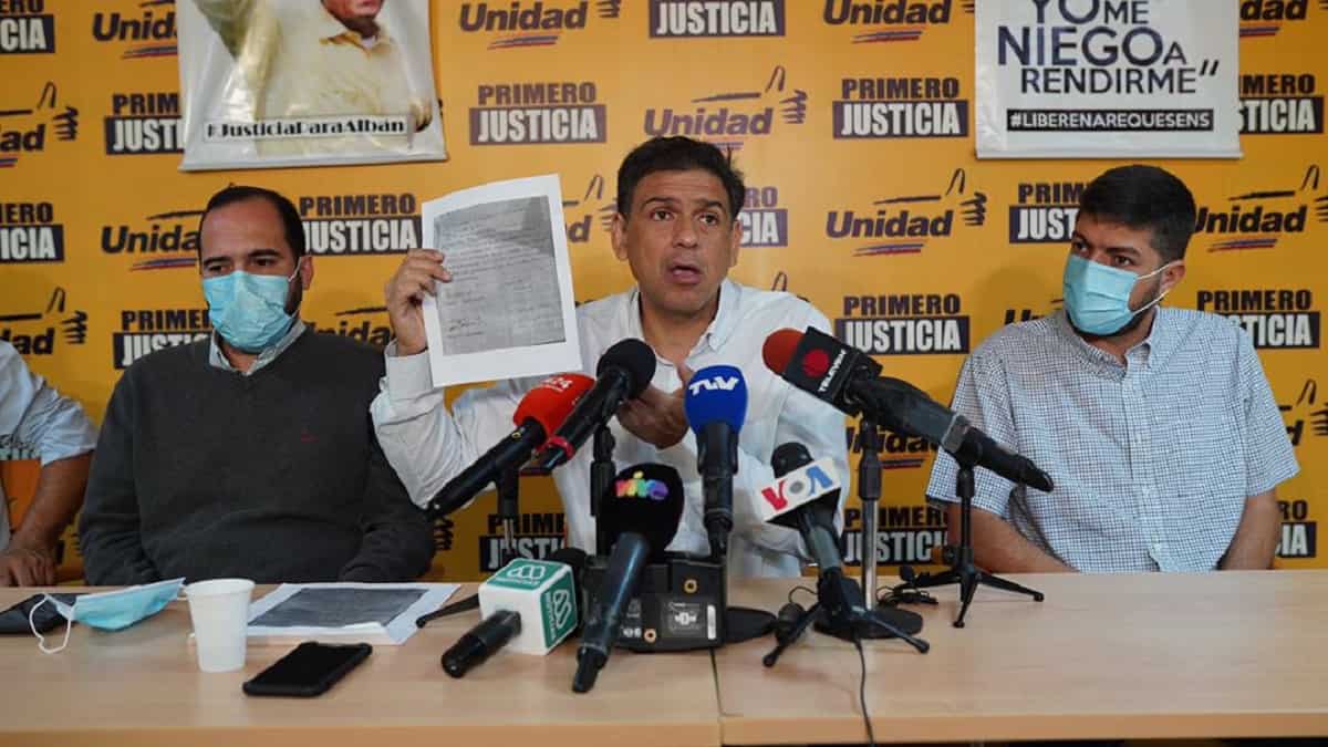 Foto: NTN24 Carlos Ocariz, militante de Primero Justicia